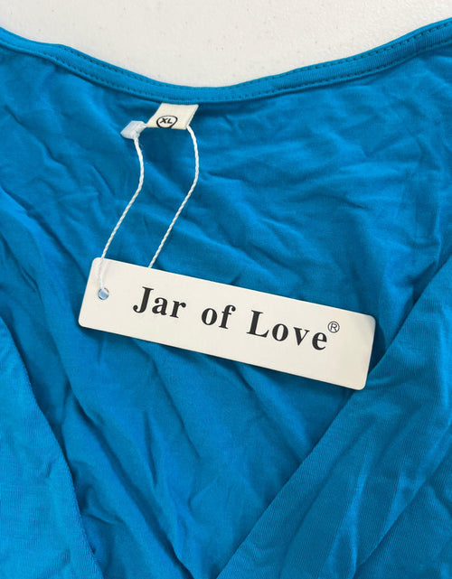 Load image into Gallery viewer, Jar of Love Light Blue Sun Dress Sarong Coverup Size XL
