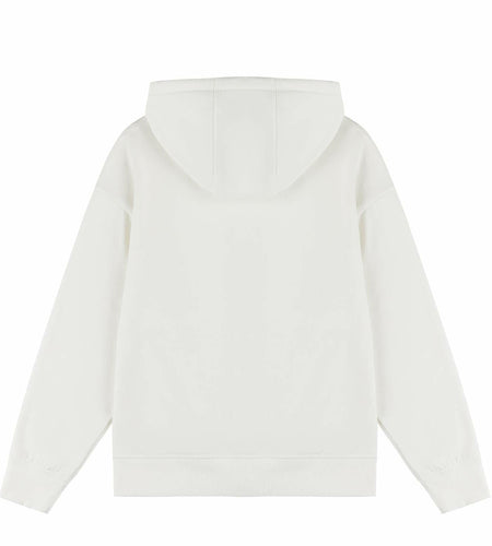AMERICLOUD Women's Soft Brushed Fleece Zip Up Hoodie White XXL New