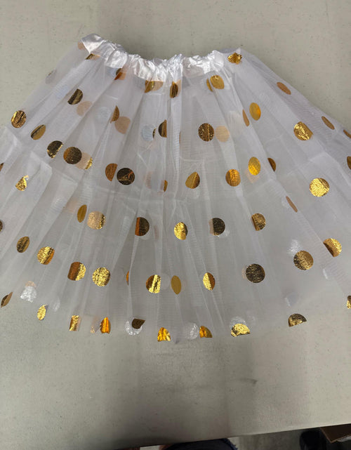 Load image into Gallery viewer, Polka Dot Tutu Skirt Ballet Dress White Size L
