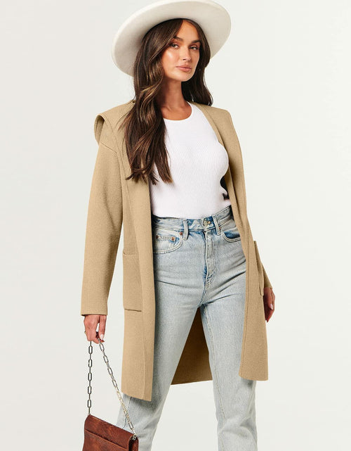 Load image into Gallery viewer, ANRABESS Oversized Knit Hoodie Cardigan Sweater Coatigan Women Size S
