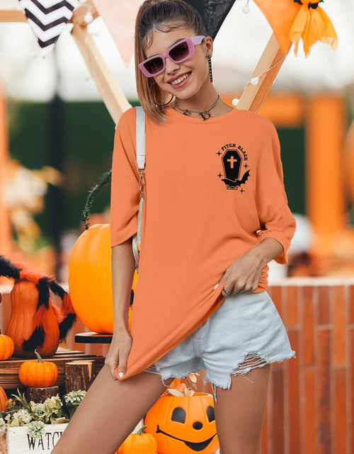 Load image into Gallery viewer, Just A Little Ray Pitch Black T-Shirt XL Oversized Goth Halloween Tee
