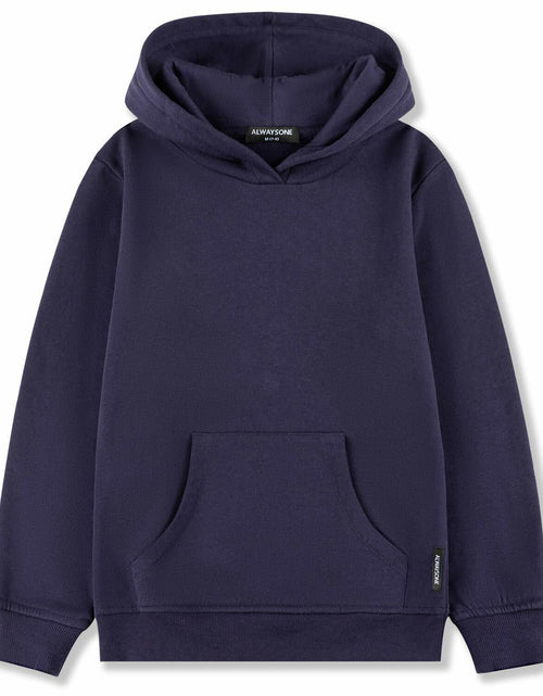 Load image into Gallery viewer, ALWAYSONE Kids Soft Fleece Hoodie Navy Boys Girls 3-12 Years Size S
