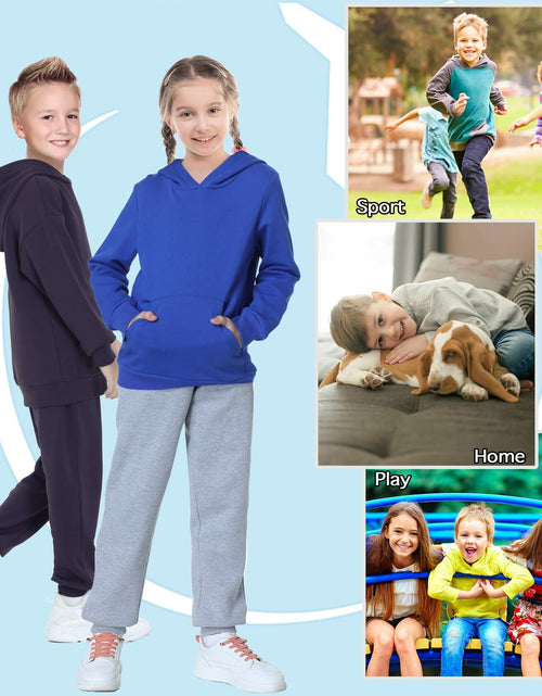 Load image into Gallery viewer, ALWAYSONE Kids Soft Fleece Hoodie Navy Boys Girls 3-12 Years Size S
