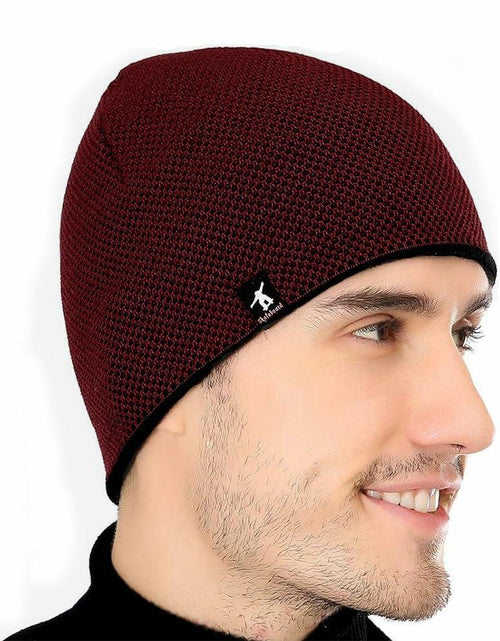 Load image into Gallery viewer, DOANNOTIUM Winter Beanie Skull Cap Warm Knit Lined Toboggan Hat 7-Wine Red
