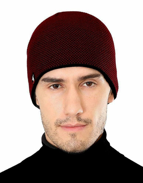 Load image into Gallery viewer, DOANNOTIUM Winter Beanie Skull Cap Warm Knit Lined Toboggan Hat 7-Wine Red
