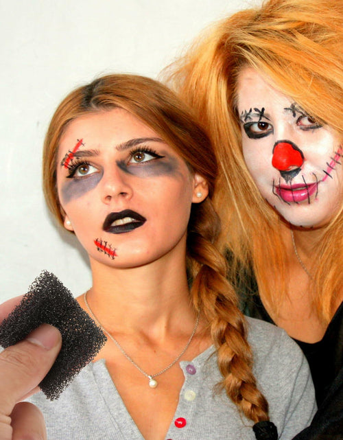 Load image into Gallery viewer, Amosfun 80pcs Halloween Makeup Sponges Scar FX Party Supplies Makeup Tool

