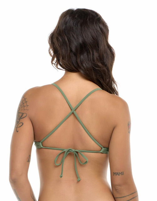 Load image into Gallery viewer, Body Glove Patsy Bikini Top Women's Size S Cactus Underwire Adjustable Back

