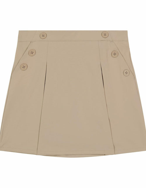 Load image into Gallery viewer, Nautica Girls Khaki Pull-On Scooter Skirt with Undershorts Size 18.5 Plus
