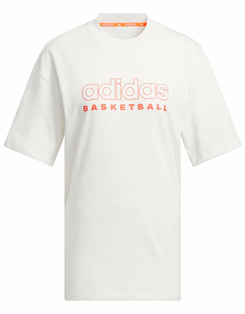 Load image into Gallery viewer, adidas Women's Select Basketball T-Shirt Cloud White/Solar Red

