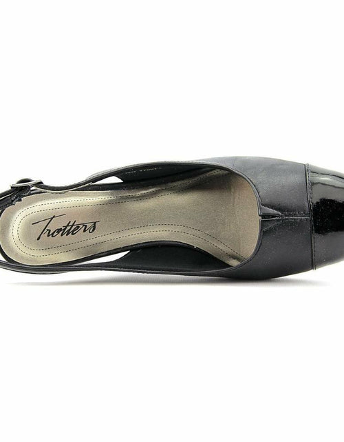 Load image into Gallery viewer, [Like New] Trotters Womens Dea Black Extra Narrow Slingback Heels Size 7
