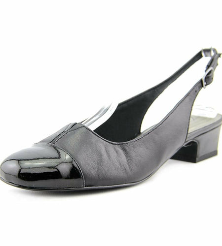 [Like New] Trotters Womens Dea Black Extra Narrow Slingback Heels Size 7