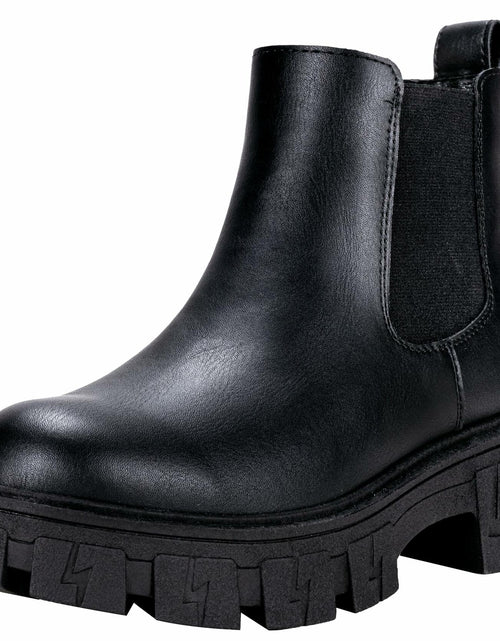 Load image into Gallery viewer, Jeossy Women's Nude Chelsea Combat Boots DJY9620, Platform, Size 9
