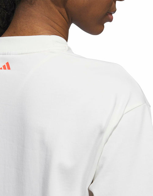 Load image into Gallery viewer, adidas Women's Select Basketball T-Shirt Cloud White/Solar Red
