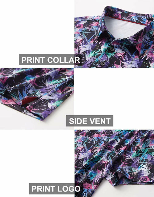 Load image into Gallery viewer, Motley Leaf Men's Dry Fit Golf Polo Shirt Moisture Wicking Size XL
