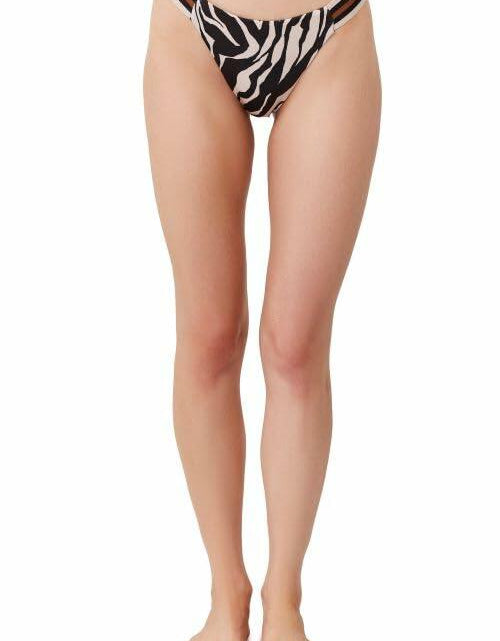 Load image into Gallery viewer, Gottex Women's Wild Nostalgia Over The Shoulder Triangle Top Black Brown - 14
