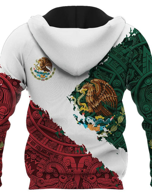 Load image into Gallery viewer, FAYBA Mexican Hoodie 3D Print Casual Pullover White 2XL Aztec Style
