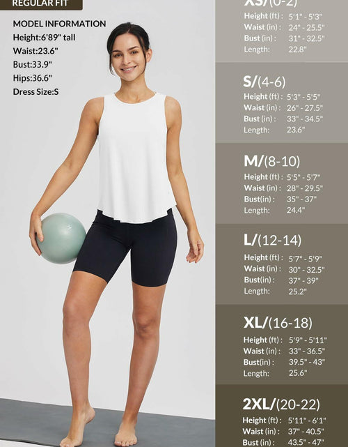 Load image into Gallery viewer, baleaf Women's White Sleeveless Loose Fit Yoga Tank Top Athletic L
