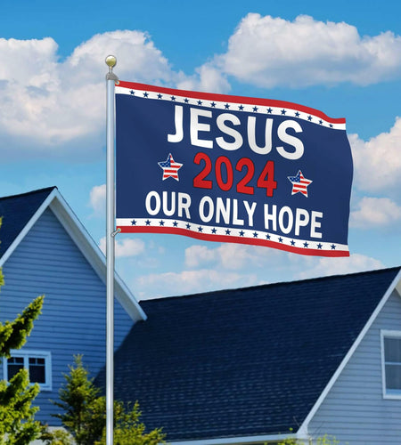 YISIDAI Jesus 3x5 Double Sided Christian Faith Outdoor Yard Banner Flag