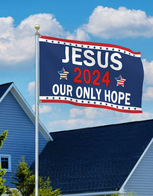 Load image into Gallery viewer, YISIDAI Jesus 3x5 Double Sided Christian Faith Outdoor Yard Banner Flag
