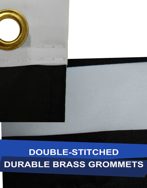 Load image into Gallery viewer, Eugenys Thin Blue Line American Flag 3x5 Ft Black White Blue Durable Grommets
