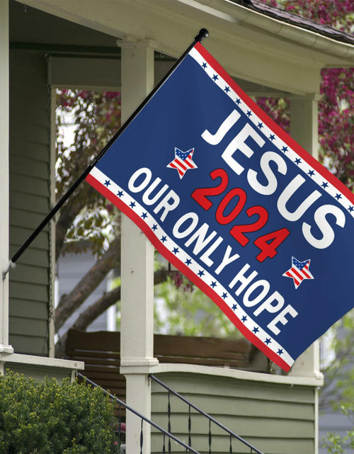 Load image into Gallery viewer, YISIDAI Jesus 3x5 Double Sided Christian Faith Outdoor Yard Banner Flag
