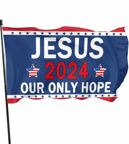 YISIDAI Jesus 3x5 Double Sided Christian Faith Outdoor Yard Banner Flag
