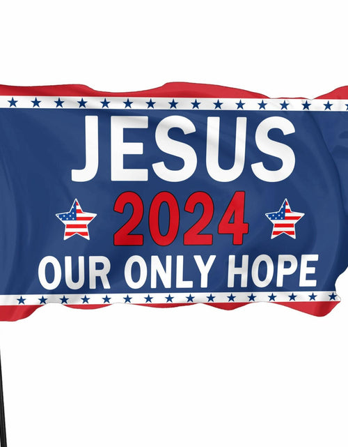 Load image into Gallery viewer, YISIDAI Jesus 3x5 Double Sided Christian Faith Outdoor Yard Banner Flag
