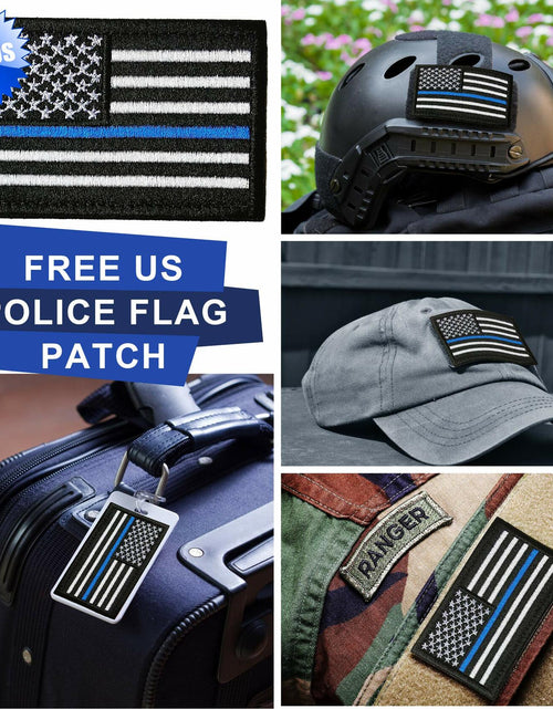 Load image into Gallery viewer, Eugenys Thin Blue Line American Flag 3x5 Ft Black White Blue Durable Grommets
