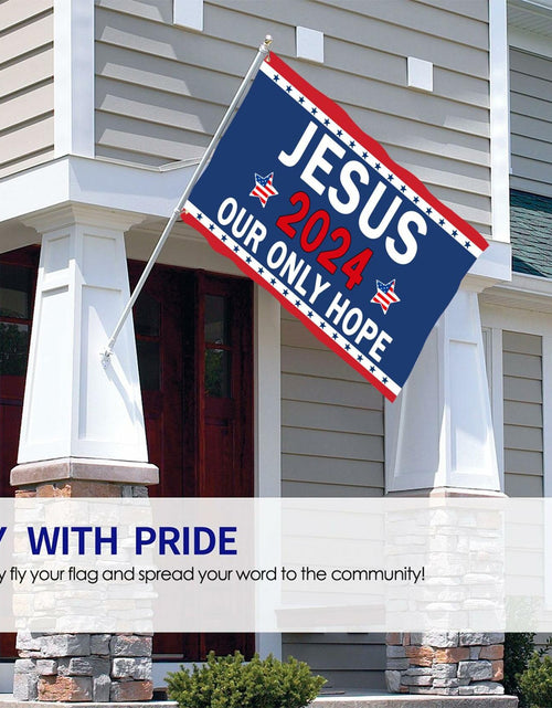 Load image into Gallery viewer, YISIDAI Jesus 3x5 Double Sided Christian Faith Outdoor Yard Banner Flag
