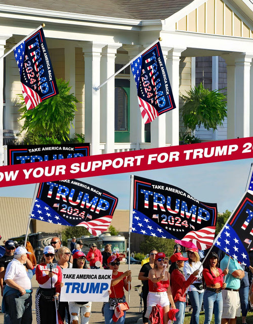Load image into Gallery viewer, Trump 2024 Flag 3x5 FT Double Sided UV Resistant Banner with 2 Brass Grommets
