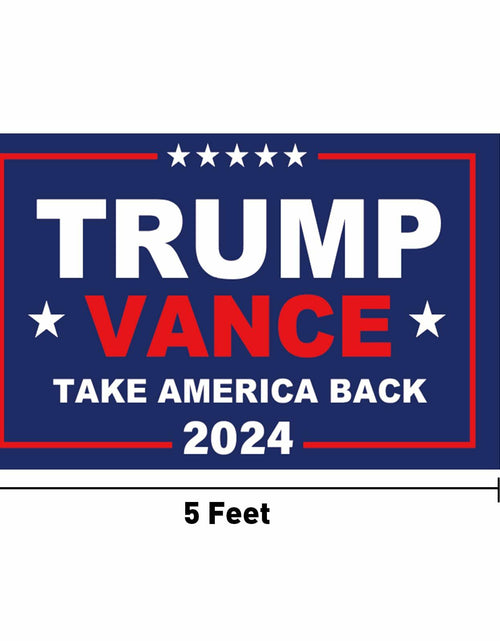Load image into Gallery viewer, KENPMA Trump Vance 2024 Flag 3x5 Double Sided Outdoor Banner 3 Ply
