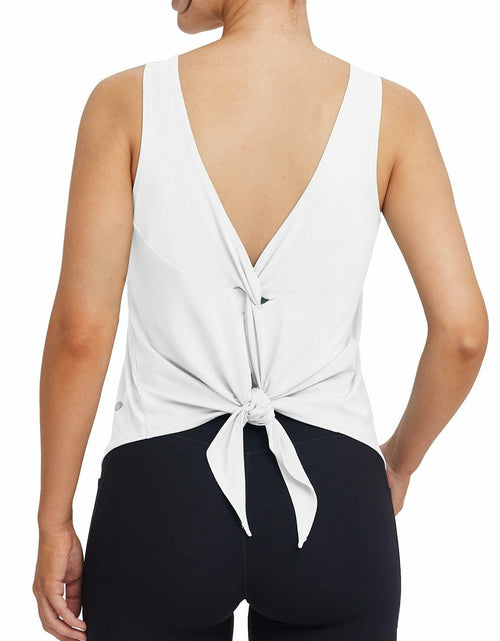 Load image into Gallery viewer, baleaf Women's Sleeveless Workout Yoga Tank Top White Size L Athletic Gym
