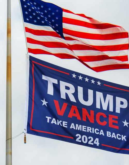 Load image into Gallery viewer, KENPMA Trump Vance 2024 Flag 3x5 Double Sided Outdoor Banner 3 Ply
