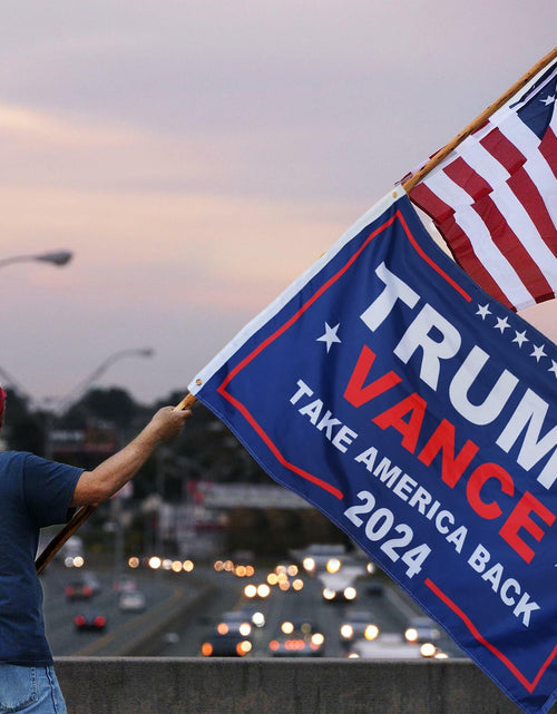 Load image into Gallery viewer, KENPMA Trump Vance 2024 Flag 3x5 Double Sided Outdoor Banner 3 Ply
