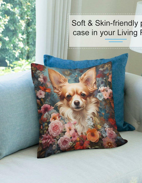 Load image into Gallery viewer, Keebik William Morris Dog Throw Pillow Cover Vintage Style Soft 18x18 Inch
