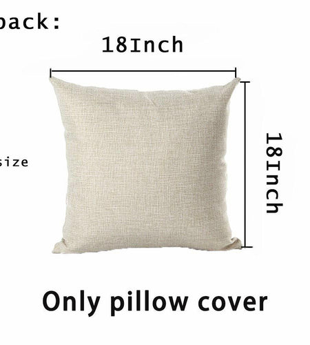 Hopyeer 18x18 AF-Ball Vintage Football Pillow Cover Cotton Linen Throw