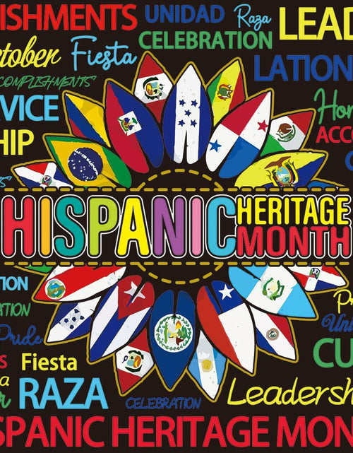 Load image into Gallery viewer, Hispanic Heritage Month Backdrop 7x5FT Classroom Photography Background
