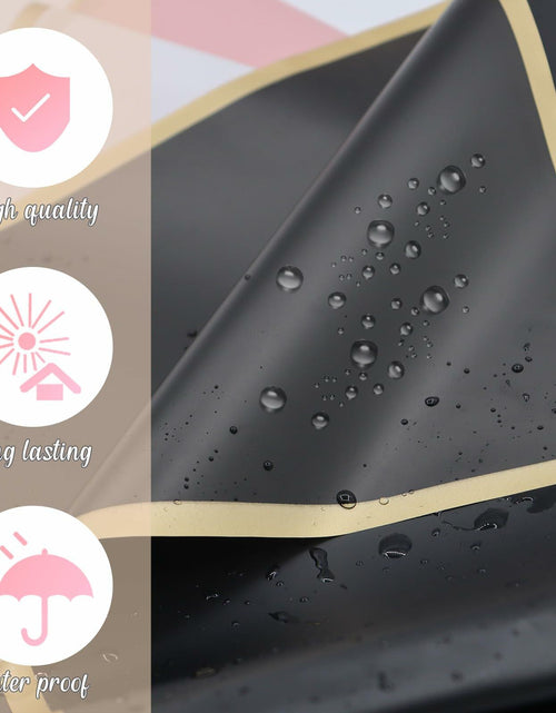 Load image into Gallery viewer, LOTMER 30 Sheets Flower Wrapping Paper, 3 Colors with 3 Ribbons &amp; 30 Cards
