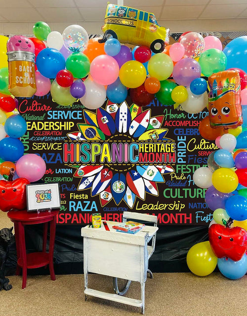 Load image into Gallery viewer, Hispanic Heritage Month Backdrop 7x5FT Classroom Photography Background
