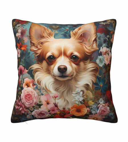 Keebik William Morris Dog Throw Pillow Cover Vintage Style Soft 18x18 Inch