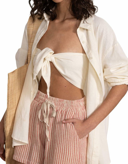 Load image into Gallery viewer, Gottex Beach Life Resort Red Drawstring Swimsuit Coverup Summer Women L
