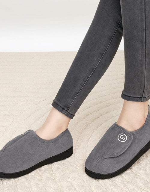 Load image into Gallery viewer, HARENCE Women's Slippers Memory Foam Fur Lined Warm Indoor Size 42/43
