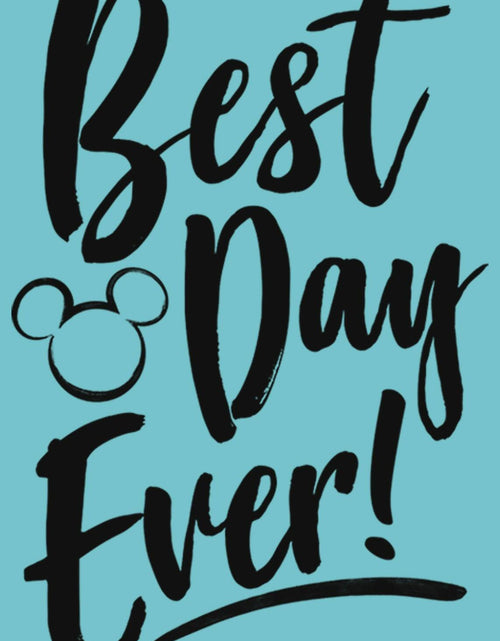 Load image into Gallery viewer, Disney Girl's Best Day T-Shirt Medium Tahiti Blue Girls Apparel
