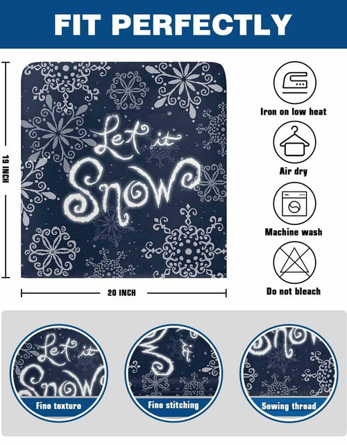 Load image into Gallery viewer, Christmas Chair Covers Set of 4 Snowflake Chair Slipcover Protector Washable
