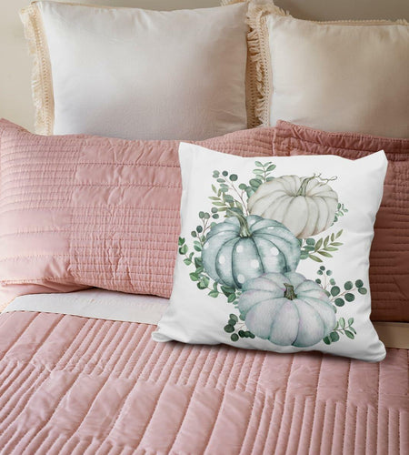 Wheatwin 18x18 Fall Coquette Throw Pillow Cover Pumpkin Retro Decor