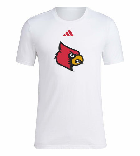 adidas Men's House of NCAA T-Shirt White University of Louisville Size Small