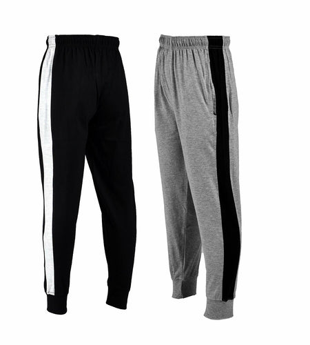 Chopper Club Boys Slim Fit Joggers Cotton Blend Grey Melange Size 6