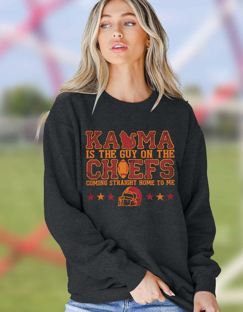 Load image into Gallery viewer, BANGELY Women's Football Sweatshirt Long Sleeve Pullover
