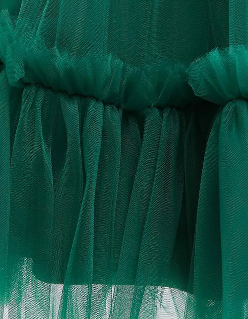 Load image into Gallery viewer, guchoo Girls Christmas Flower Ball Gown Dress Green, Size 12-18 months
