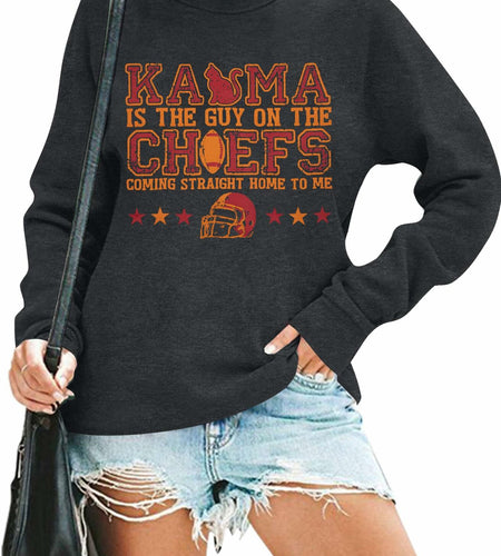 BANGELY Women's Football Sweatshirt Long Sleeve Pullover